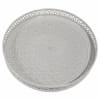 grey metal tray D 31 cm